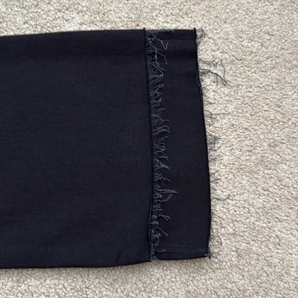 NWT Hudson Nico Mid Rise Barefoot Bootcut Black Wash Raw Hem Jeans Size 32 - Picture 11 of 12